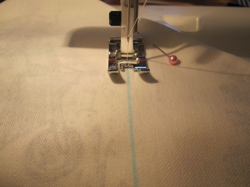 Stitch along the line you made