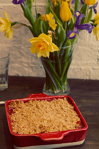 Strawberry Rhubarb Double Crisp