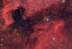 Pelican Nebula with North America