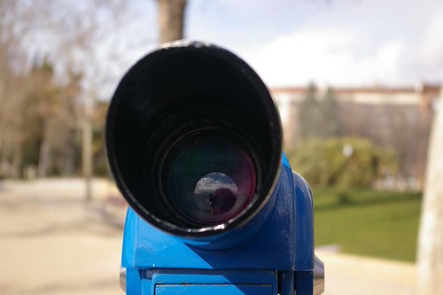 through the telescope