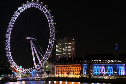 London Eye at night