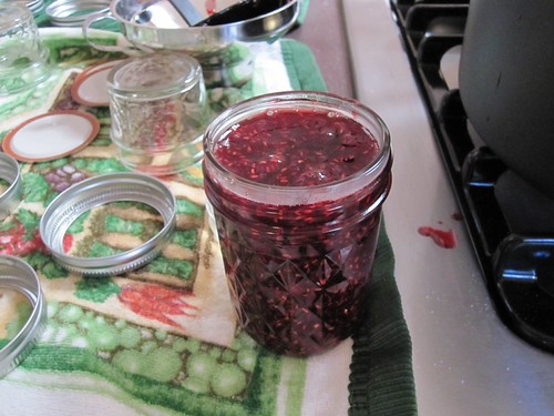 Filled jam jar