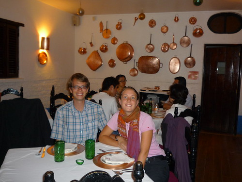 Friedrich und Sarah im Restaurant ¨El Refugio¨