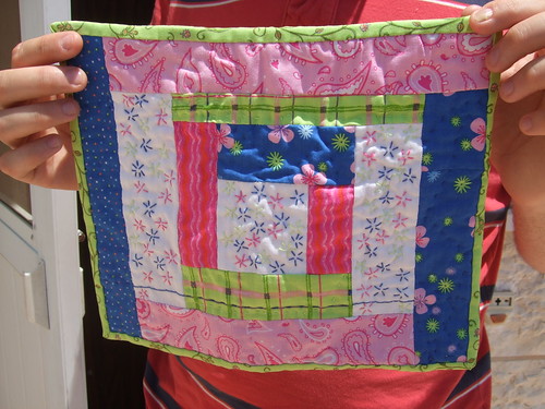 front of second quilted tablemat