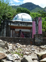 Wohnen in Zelten und Ruinen nach Hurrican Stan (2005), Lago Atitlan