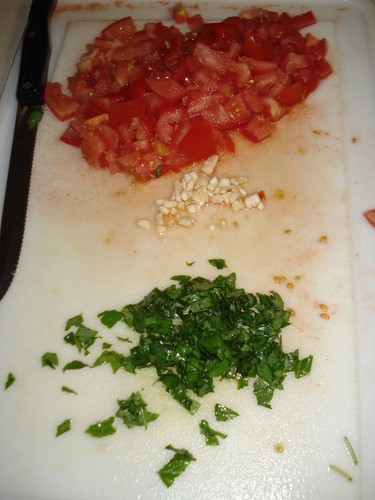 diced ingredients