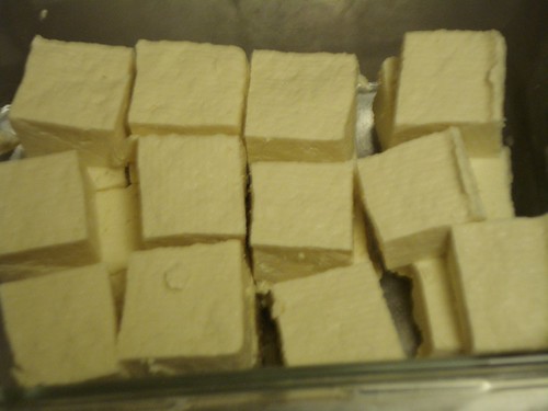 cubed tofu