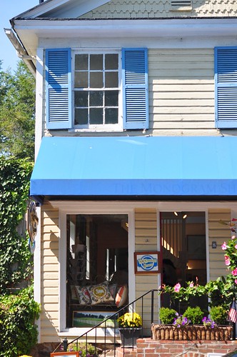 blue awning