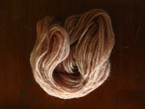 lichen dyed yarn