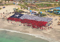 Bandera Humana en Iquique