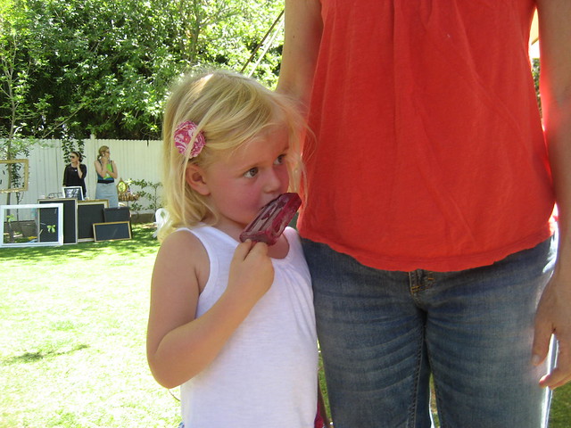 prickly pear popsicle cute little girl