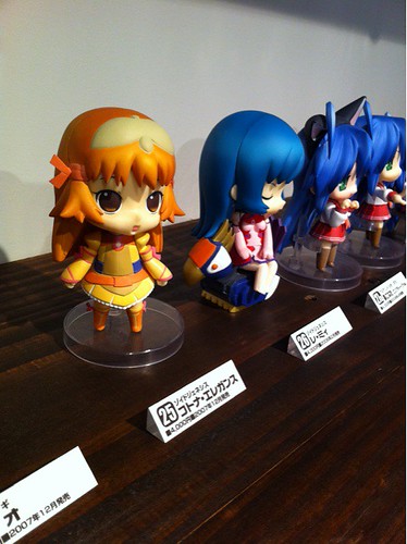 The display Nendoroid are sorted by their number