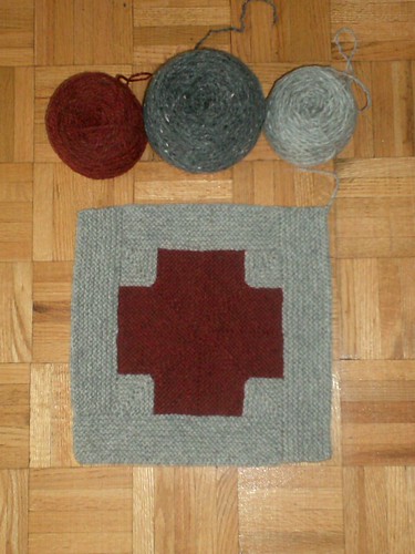 Mitered Crosses Blanket - Square 1