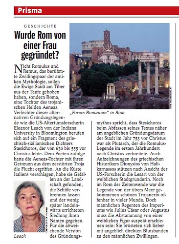 Geschichte Wurde Rom Von Einer Frau Gegrundet Roma E Stata
