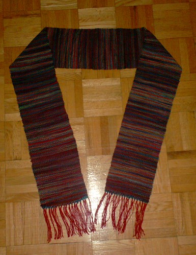 Woven Koigu Scarf - Complete