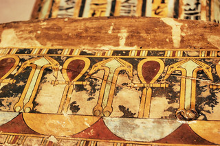 Close up from sarcophagus at Milwaukee Art Museum