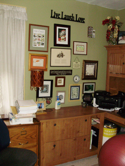 To the right of the door my files