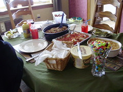 Holiday Dinner on the table