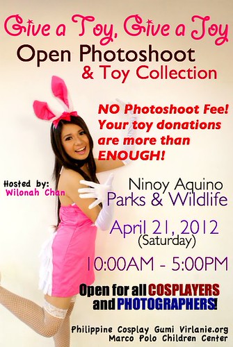 Give A Toy Open Photoshoot & Toy Collection April 2012 Nino Aquino Parks & Wildlife