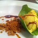 Sweet Corn Semifreddo, Basil, Wheat Germ, Sweet Soy