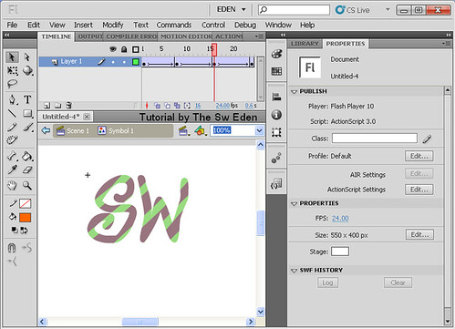 Flash Object การทำ Animation ด้วย Adobe Flash อย่างง่าย | Sw-Eden.NET