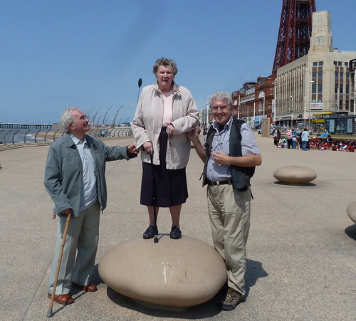 Three old foggies in Blackpool