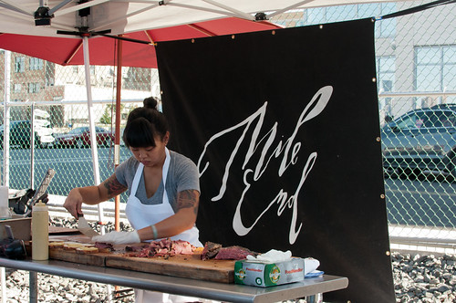 smoked meat from Mile End at the Brooklyn Flea