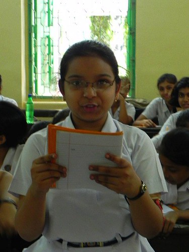 monday july 18 8th grader reading auto-bio poem