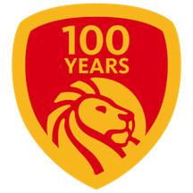NYPl 100 Years Large Red & Yellow Logo