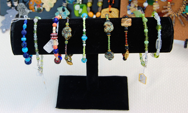 My bracelets on display