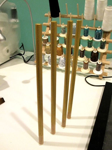 Dowels painted Gold