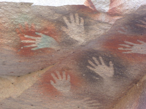 Ninety per cent of the hand prints are of the left hand P1080706