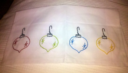 Embroidered Demi Towel by NurseJulie