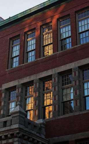 City Hall reflected by Central Grammar