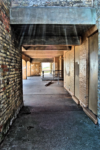 View of main floor patio area