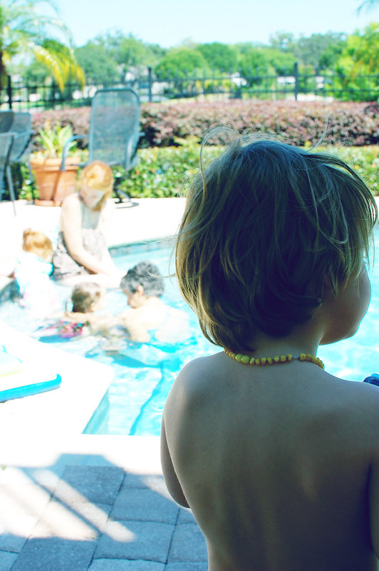 day one of swim lessons