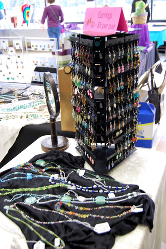 Display of earrings I've made