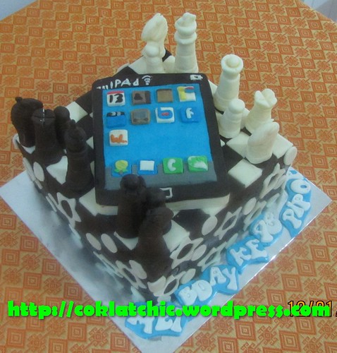 Cake Catur dan Ipad