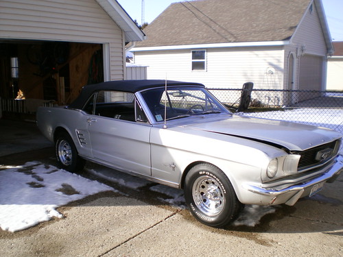 Photo of passenger side made for antique tag application