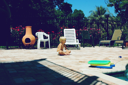 day one of swim lessons