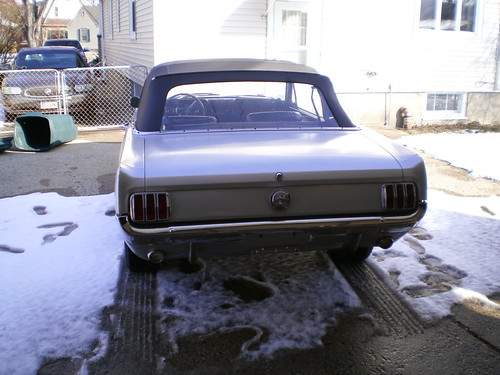 Rear view submitted for antique tag application