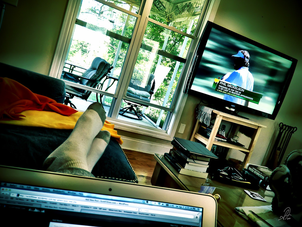 Project 365 [Day 131] Watching Phil Mickelson in the PGA Masters Tournament