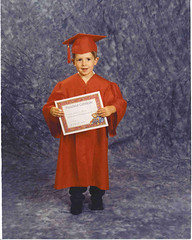 The Budding Philosopher Aaron graduating preschool to Kindergarten