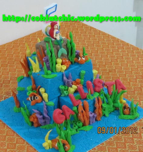 Miniature cake little mermaid