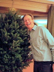 Mike is Happy With Our Tree