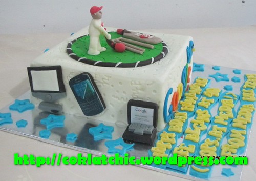 Cake Cricket dan gadget