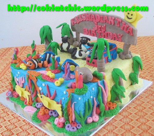 Cake nemo, shaun the sheep dan thomas