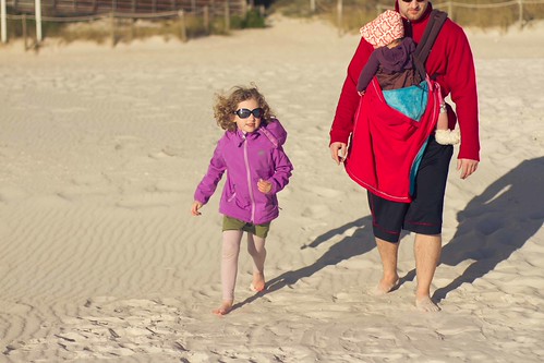 my little family on the beach