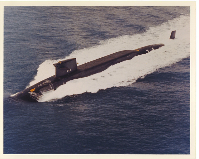 Photo of the Boone underway on the surface