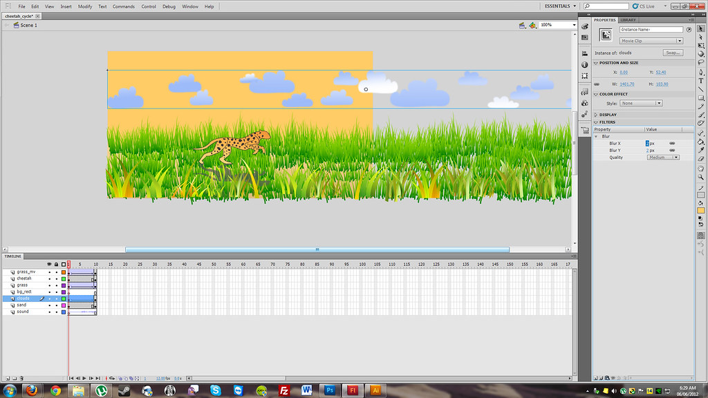Flash Running Creating Patterns Flash animation – Cheetah Run Cycle | Digital Media Arts - Aamir Raza